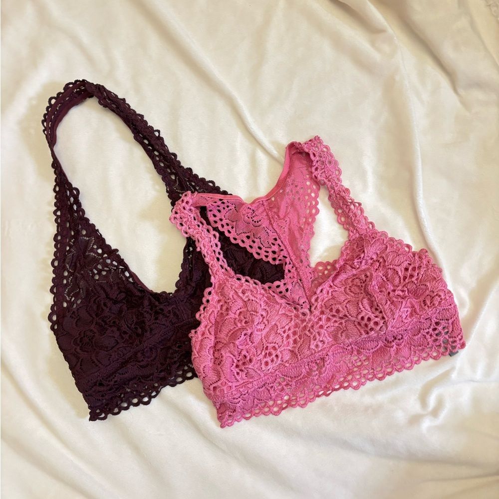 Aerie Lace Bralette Set (2)